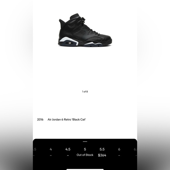 🐈‍⬛2016 Jordan 6 ‘BLACK CAT’ 🐈‍⬛ - Picture 6 of 6